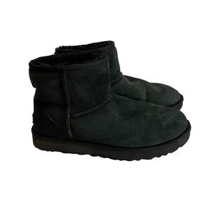 black suede ugg style boots